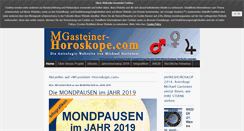 Desktop Screenshot of mgasteiner-horoskope.com